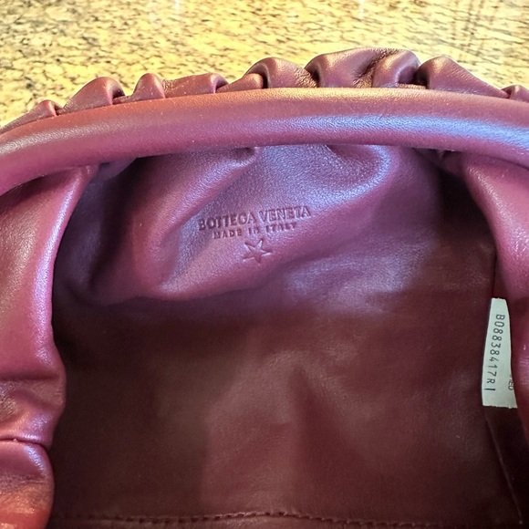 Bottega Mini Pouch in Burgandy - Picture 10 of 10